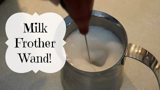 HOW TO FROTH MILK with a FROTHING WAND [upl. by Howlan]