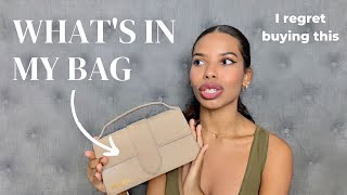 JACQUEMUS le grand bambino 2 year update  WHATS IN MY BAG [upl. by Eeloj]