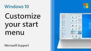 5 ways to customize the Windows 10 Start Menu  Microsoft [upl. by Lyudmila750]