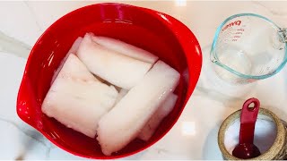 How to make a Salt Cure for Cod Fish [upl. by Nylesoj69]