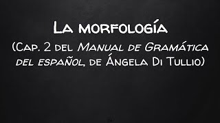 Algunos conceptos de morfología Di Tullio [upl. by Detta202]