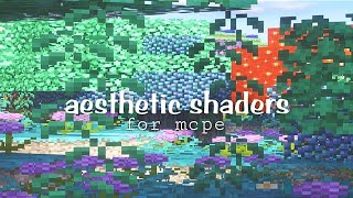 aesthetic shaders for minecraft pe 119 ✧･ﾟ [upl. by Chandra]