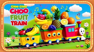 “🎶 All Aboard the Choo Choo Fruit Train 🍉 Sing Along with Fun Nursery Rhymes for Kids” [upl. by Ecinhoj868]