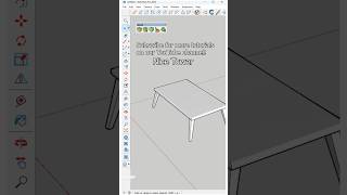 The fastest way to create a modern coffee table in SketchUp without using any plugins [upl. by Faria901]