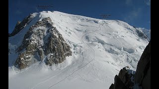 Parapente du sommet du Mont Blanc du Tacul 4200 m [upl. by Treboh]