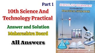 10th Science And Technology Practical Note Book all Answer and Solutions  10th practical Workbook [upl. by Soinski]