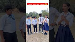 That One Rich Student in School 😂 🤑 shorts comedyvideos richstudent teratrigun [upl. by Fenwick]