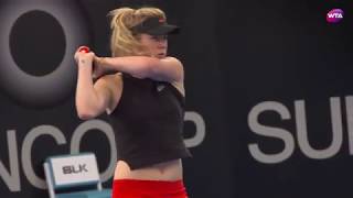 Elina Svitolina Practice  Brisbane 2018 [upl. by Wallie302]