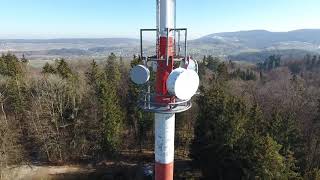 Sendeantenne beim Ebnihof Obersiggenthal [upl. by Navap519]