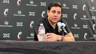 Wes Miller recaps the Bearcats 8649 victory over Nicholls “Jizzle was special tonight on defense” [upl. by Hyrup315]