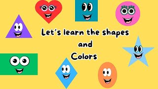 Shapes and Color Song for kids  Lets learn the shapes  Shapes and color together FunTimeNursery [upl. by Atikim]