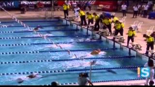 Finales Natación LAI 2013  Masculino 100mts Pecho Gana Carrión UPR Humacao [upl. by Bessy]