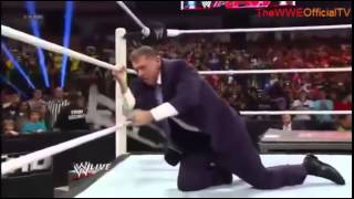 Triple h returns and saves Mrmahon from Brock Lesnar 2 25 13 [upl. by Attenborough]