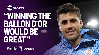 Rodri believes it would be great for Spain and midfielders if he won the Ballon dOr 🏆⚽️ [upl. by Zurheide]