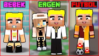 BEBEKLİKTEN FUTBOLCULUĞA EFEKANIN HAYATI 😱  Minecraft [upl. by Adalia]