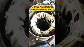 3 Phase Motor Rewinding Hard Work  Habibi Dubai Song status trending virali hitsong motor yt [upl. by Ydor]