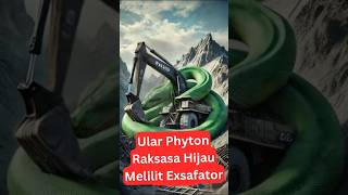 Green Tree Python Raksasa Melilit Bagger 293 shorts phyton kontruks animals [upl. by Mayrim221]