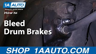 How To Bleed Drum Brakes on your Car [upl. by Zoa]