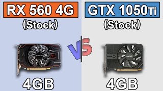 RX 560 4GB vs GTX 1050 Ti 4GB  Core i38100  New Games Benchmarks [upl. by Cypro]