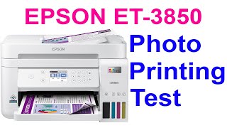 Printing Photos On EPSON EcoTank ET3850 Printer [upl. by Dalli50]