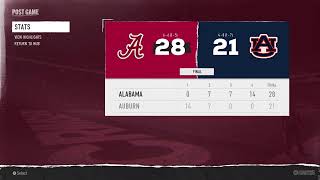 CFB25 Bama Vs fAU [upl. by Acirat]