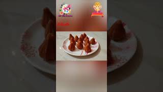 Modak RecipeOrange flavour Modak 🍊 Easy Modak recipe without using GasArt with Poonamshorts [upl. by Lonnard]