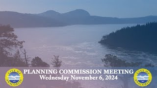 City of Anacortes  Planning Commission Meeting 11624 [upl. by Kam]