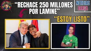 ¡LAPORTA RECHAZA 250 MILLONES POR YAMAL SZCZĘSNY LISTO [upl. by Hannibal616]