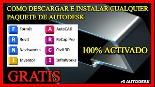 ✅ Como descargar e instalar cualquier producto de Autodesk 2021 2022 2023 2024 Activado Legal [upl. by Aihcila]