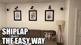 How to Install Shiplap  DIY Accent Wall [upl. by Cyler254]