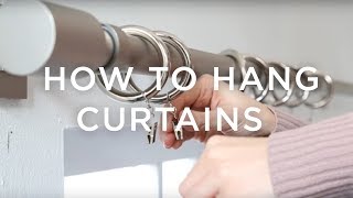 How To Hang Curtains A Guide From west elm [upl. by Yllitnahc]