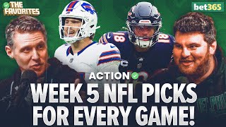 NFL Week 5 Betting Predictions amp BETS for EVERY NFL Game NFL Expert Picks  The Favorites Podcast [upl. by Jez651]