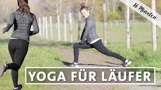 Yoga Laufen Dehnen Stretchen  Cooldown nach dem Joggen [upl. by Myrtice68]