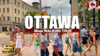 Ottawa Canada Saturday 4K UHD HDR 60 fps Walking Tour [upl. by Nylareg]