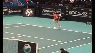 Simona Halep Q Match13 Paris Indoors 2009 [upl. by Yartnoed618]