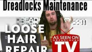 Dreadlocks MaintenanceFix Loose Hair at the Roots of Dreads [upl. by Hewart]