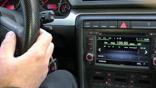 Audi A4 bilstereo backkamera navigation blutooth monterin [upl. by Mauri]