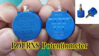 รีวิวซ่อม โพเทนชิโอมิเตอร์ BOURNS Precision Potentiometer [upl. by Ahsotal992]