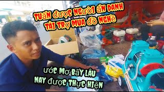 Cuđô Family  Tuấn được người ẩn danh ở xa tài trợ cho mua đồ nghề để lãnh đồ làm [upl. by Annaig93]