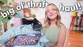 MASSIVE thrift try on haul how i thrift my dream wardrobe online [upl. by Oys498]