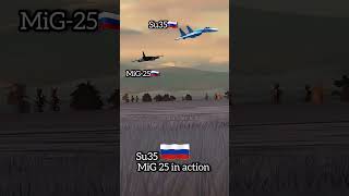 Su35 and MiG 25 in action su35 mig25 russia airforce russianforces [upl. by Willey220]