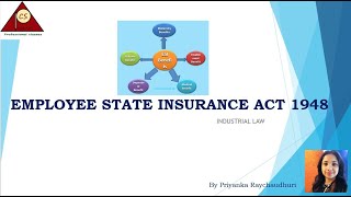 Employees State Insurance Act 1948  Industrial Law  CMA Inter [upl. by Anet196]