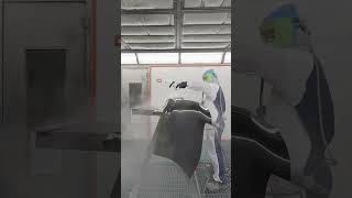 Paint Toyota Corolla rear bumperwaterbase clearcoat refinishing [upl. by Tabina753]