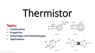 Thermistor Sensor  Thermistor working principle Temperature transducers [upl. by Yanarp418]