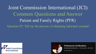 JCI QA 07Patient and Family Rights PFR [upl. by Rickert]