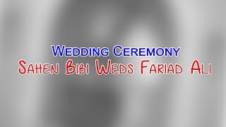 🔴Live Wedding Ceremony of Sahen Bibi Weds Fariad Ali  Kartar Digital Point 9463469925 [upl. by Faun]