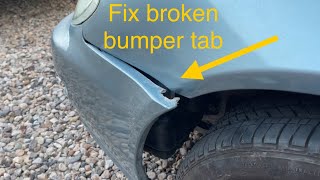 EASY Bumper repair Fix a broken front bumper [upl. by Yar]