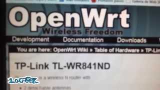 Instalar OPENWRT  DDWRT a ROUTER TPLINK TLWR841ND custom firmware router  wwwlogeeknet [upl. by Oswin]