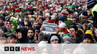 Alexei Navalny funeral held in Moscow  BBC News [upl. by Oalsinatse]