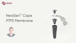 Buccal bone defect treatment with implantsecured NeoGen™ Cape PTFE Membrane [upl. by Bender]